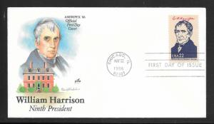 #2216i William H. Harrison, Artcraft FDC. (my3680)