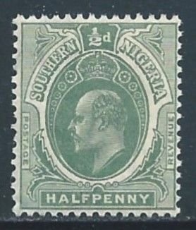 Southern Nigeria #32 NH 1/2p Edward VII Defin. - Wmk. 3