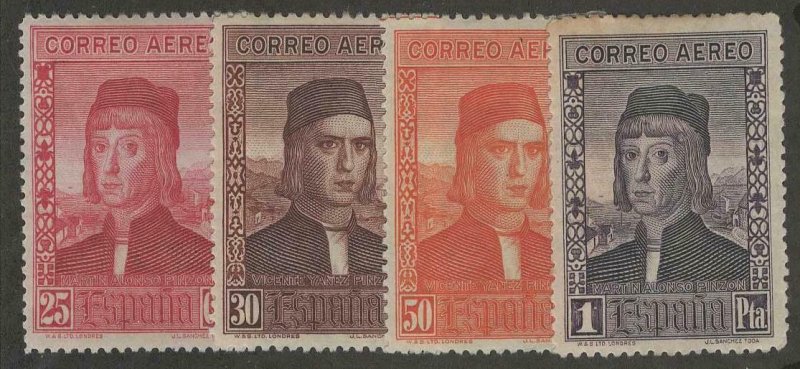 Spain #C36, C37, #C39, #C40 > Airs of 1930 > MH > SCV $6.25