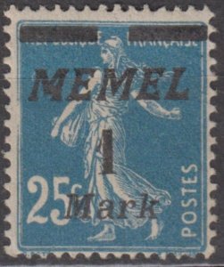 Memel Scott #62 1922 MH