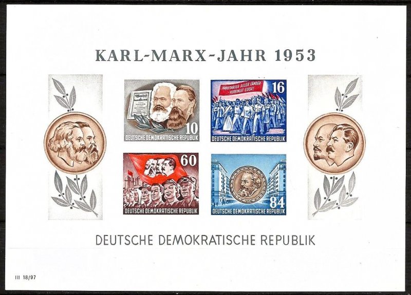 DDR 146a Souvenir Sheet OGNH CV $120