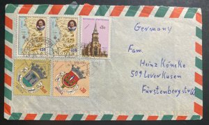 1967 Portuguese Angola Airmail Cover To Furstenberg Germany