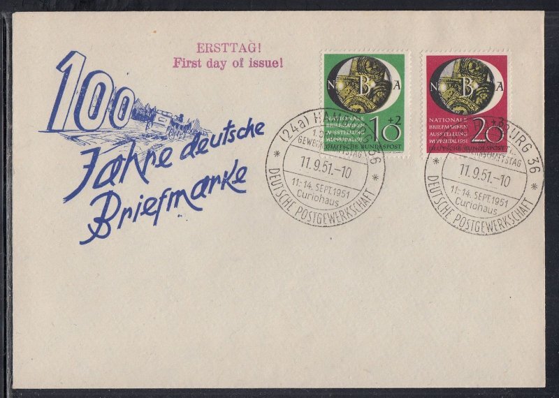 Germany Scott B318-9 FDC- 1961 Ntl. Philatelic Exposition