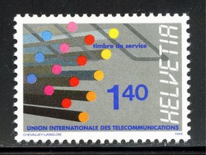 Switzerland 10O14 MNH,   Fiber Optics Communication  Issue from 1988.