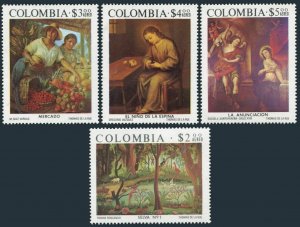 Colombia C615-C618,MNH.Mi 1284-1287. Art 1975.By Gregorio Vazquez,Miguel Vargas,