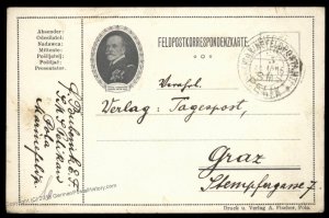 Austria 1916 WWI Navy Ship SMS Pelikan Feldpost Cover Pola Croatia 93574