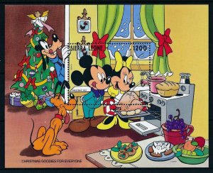 [107476] Sierra Leone 1993 Disney Christmas tree Turkey Mickey Mouse Sheet MNH 
