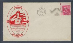 VEGAS - 1942 Submarine USS Gurnard Launch Greene Cover - Groton - FJ145
