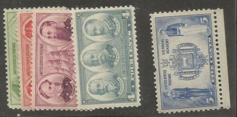 U.S. Scott #790-794 Navy Stamp - Mint NH Single