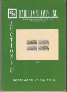 Raritan Catalog Auction #70,Sep 2016 Rare Russia, Errors & Worldwide Rarities