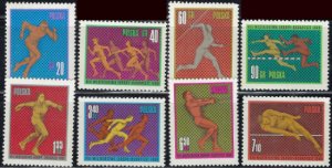 Poland 1414-21 MNH 1966 Sports (ak6702)