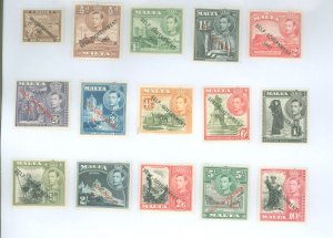 Malta #208-22  Single (Complete Set)