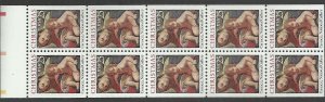 # 2427 Mint Never Hinged ( MNH ) Unfolded Booklet Pane CHRISTMAS    