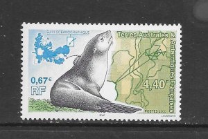 FRENCH SOUTHERN ANTARCTIC TERRITORY #263 SEAL MNH