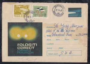 Romania - Oct 1969 Cover to States