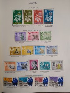 collection on pages Lesotho NY: CV $49