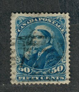 Canada Sc#47 Used/VF-EF, Top Value, Tiny Thin Speck, Cv. $85