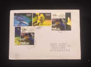 C) 2014. POLAND. FDC, SENT TO ARGENTINA. MULTIPLE STAMPS FROM THE OLYMPIC