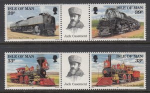 Isle of Man 514-517a Trains MNH VF