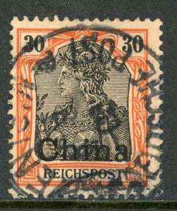 China 1901 Germany 30pf Germania Michel 20 (Sc #29) Tientsin CDS F3