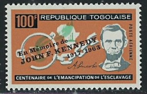 Togo C41 MNH 1964 John F Kennedy (an8241)