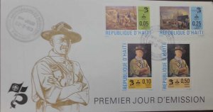 P) 1983 HAITI, 75TH ANNIVERSARY BOY SCOUT MOVEMENT, LORD ROBERT BADEN, COMPLETE