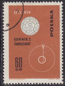 Poland 1181 The Conquest of Space 60GR 1963