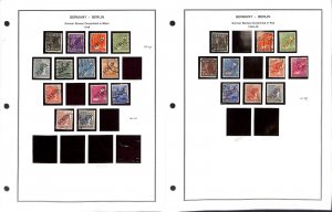 Germany - Berlin Collection 1945-1970 on 23 Steiner Pages, Neatly Mounted (DD)