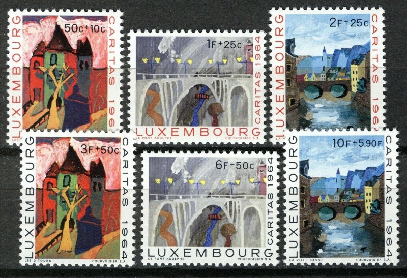 Luxembourg 1964 MNH Stamps Scott B240-245 Childrens Drawings