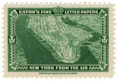 (I.B) US Cinderella : Eaton's Fine Letter Papers (New York from The Air)