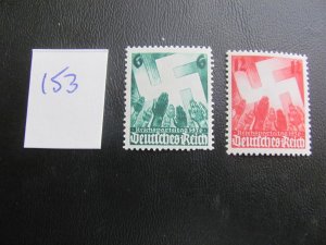 Germany 1936 MNH SC 479-480 SET VF/XF 14 EUROS (153)