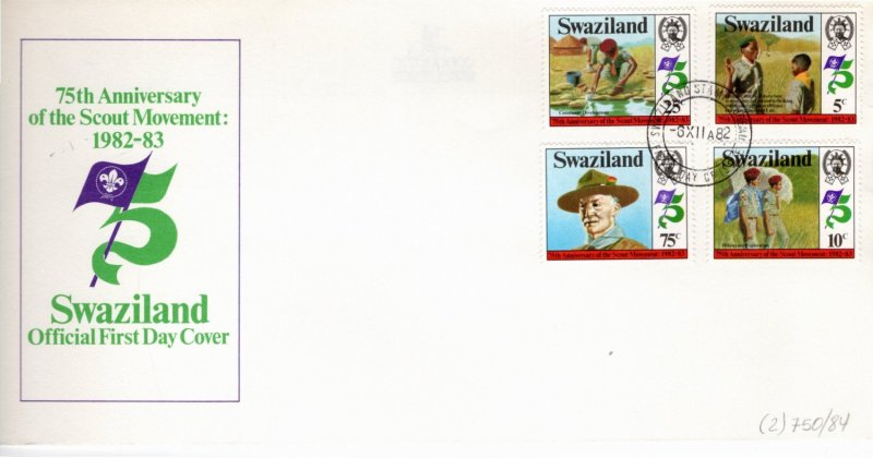 Swaziland 1982 Sc 418-21 FDC