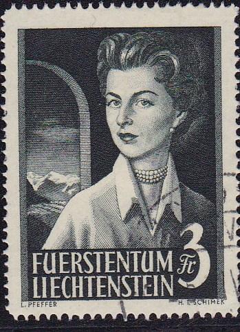 Liechtenstein 1955 Prince Franz Joseph II & Princess Georgina VF/Used  Pristine