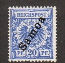 Samoa Stamp 54  - Angled overprint