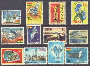 GHANA 286-97 USED 1967 DEFINITIVES