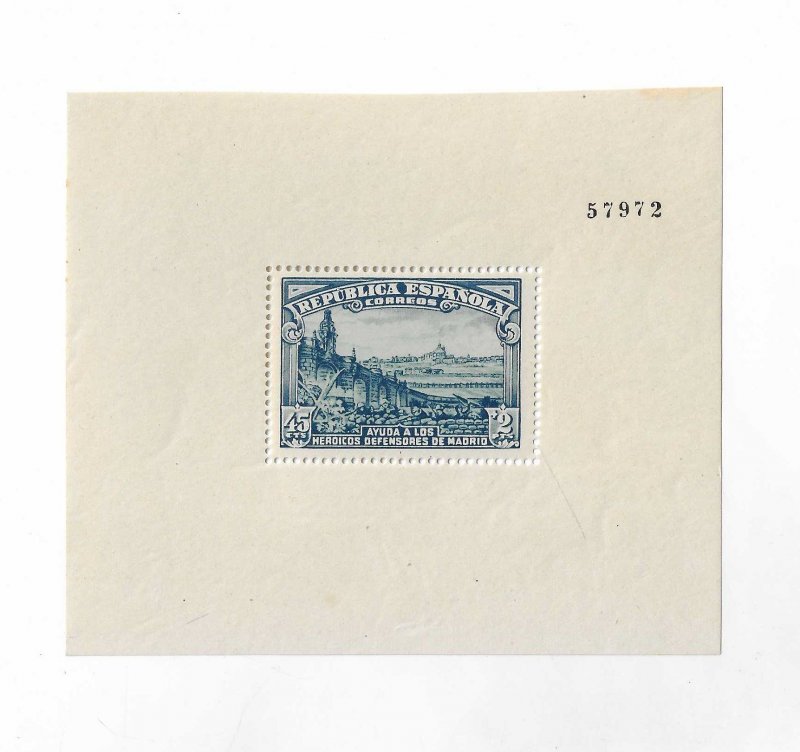 Spain Sc#B106b Souvenir Sheet of 1 NH VF