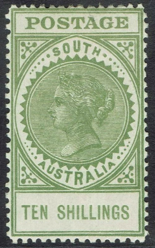 SOUTH AUSTRALIA 1904 QV THICK POSTAGE 10/- 