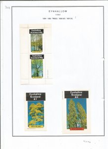 EYNHALLOW -1982 - Trees - Sheets - Mint Light Hinged - Private Issue