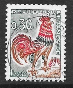 France 1024B: 30c Gallic Cock, used, F-VF