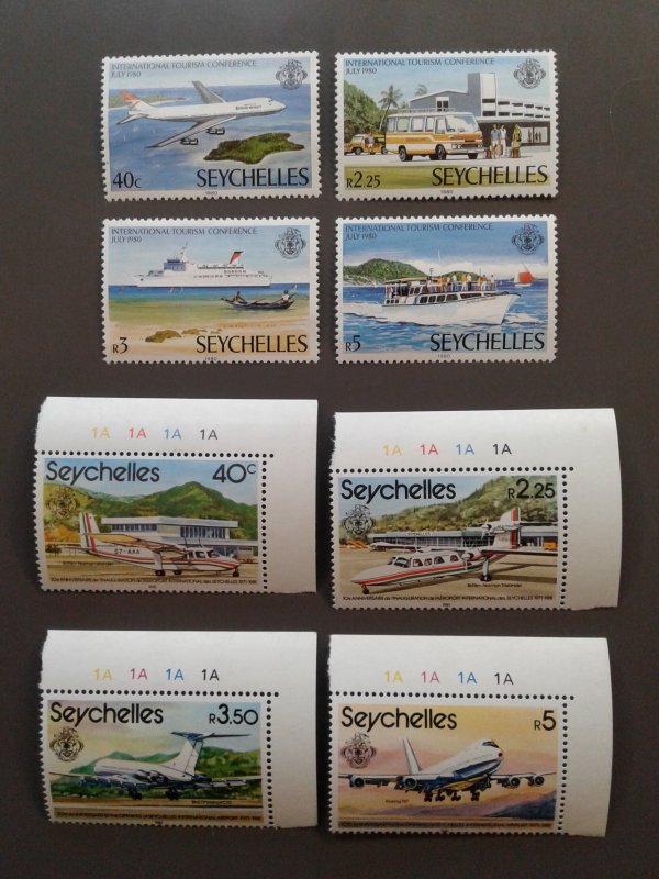 Seychelles 456-459,475-478 VF MNH Two sets. Scott $ 4.95
