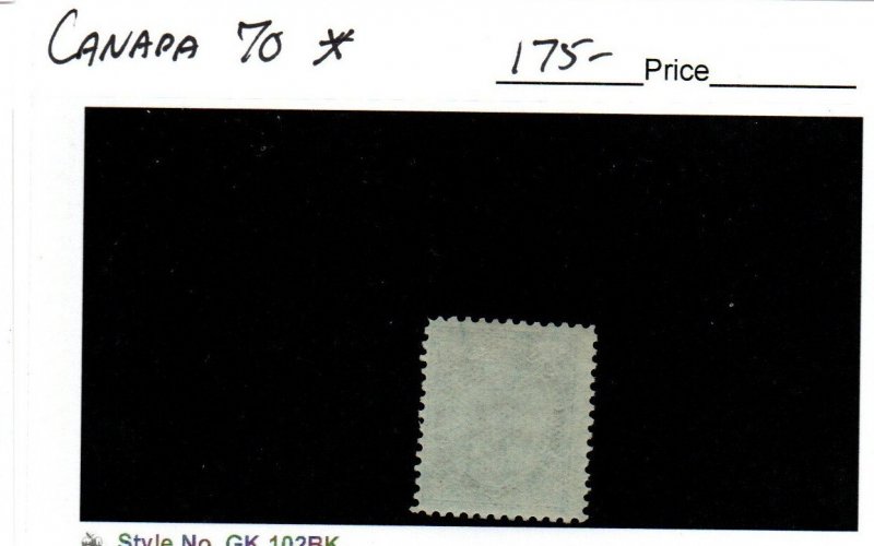 Canada Scott 70 5-Cent Victoria Mint hinged 2021 cv $175