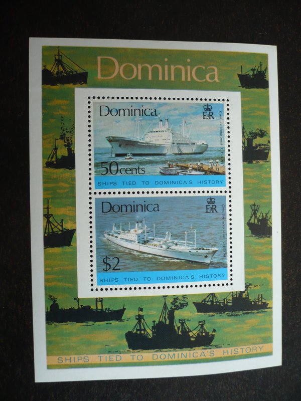 Stamps - Dominica - Scott# 440a - Mint Never Hinged Souvenir Sheet of 2 Stamps