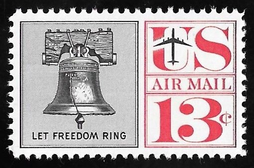 C62A 13 cents Liberty Bell (1967) Stamp Mint OG NH EGRADED VF 80