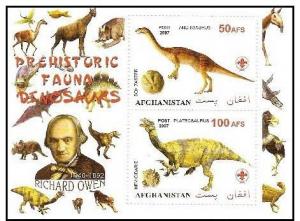 AFGHANISTAN SHEET DINOSAURS