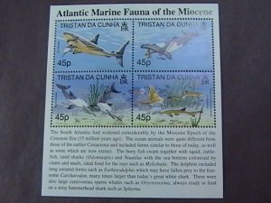 TRISTAN da CUNHA # 619-MINT/NEVER HINGED--MINI-SHEET OF 4----1998