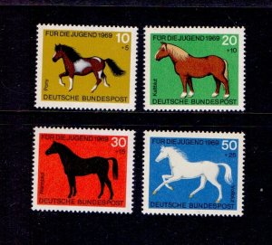 Germany  #B442-B445  MNH  1969   horses  pony