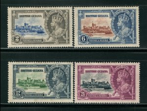 BRITISH GUIANA  Stamps Scott 301-304 SILVER JUBILEE MLH set