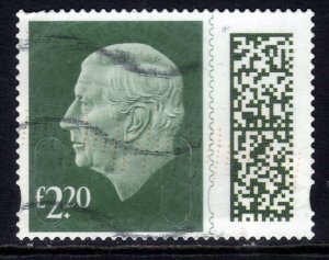 GB 2023 KC 3rd  £2.20 Barcode Machin SG V5025 Used  ( J1037 )