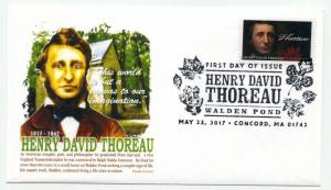 5202 Henry David Thoreau, Panda Cachets, pictorial cancelled, FDC