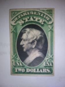 SCOTT # O6844 CARD PROOF TWO DOLLARS DEPARTMENT OF STATE 1873 GEM !!! LAST ONE !